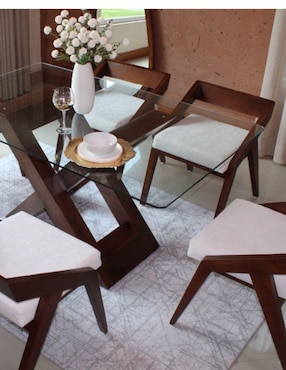 Comedor Brisa Cast Store para 6 personas de cristal templado