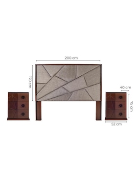 Set recámara Sochic Euphoria de mdf