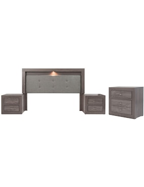 Set recámara Kessa Aurora de MDF
