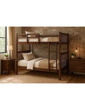 Litera Alabama Sochic de madera individual