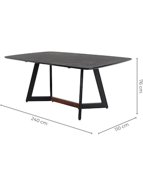 Mesa de comedor armable Aruba sochic de MDF