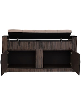 Pie de cama Kessa magnolia de madera