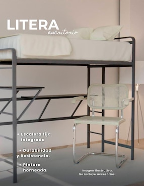 Litera escritorio Isabella Jaco de metal matrimonial