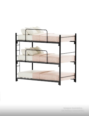 Litera triple Colonia Jaco de metal individual