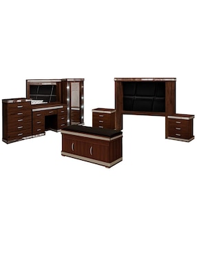 Set recámara Kessa Aurea de mdf