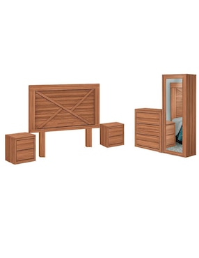 Set recámara Kessa Lorenza de mdf