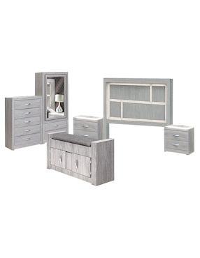 Set recámara Kessa Onix de mdf