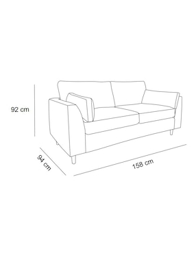 Love seat Haus de madera