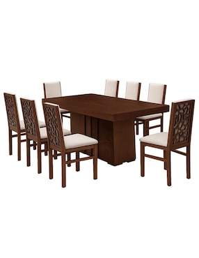 Comedor Rory Kessa para 8 personas de mdf, melamina