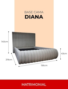 Cama Atlas del Descanso de MDF matrimonial
