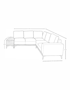 Sala modular Easy Living de poliéster