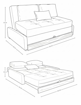 Sofá cama Floid Easy Living