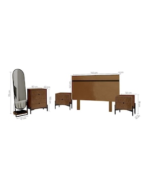 Set recámara Kessa Tunez de MDF