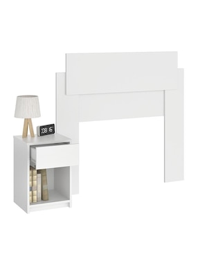Cabecera Vera Individual Blanco Mobi Muebles