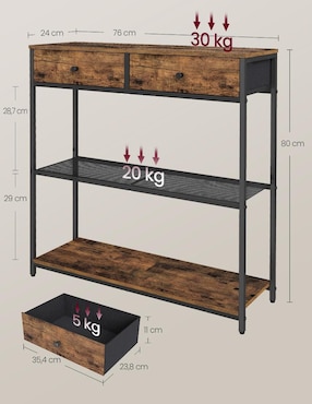 Mesa armable Bostor Songmics Home