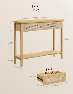 Mesa armable Ellan Songmics Home