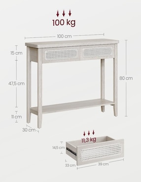 Mesa armable Ellan Songmics Home