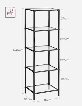Librero armable Baris Songmics Home de acero