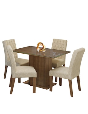 Comedor Reale Madesa para 4 personas