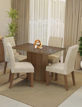 Comedor Reale Madesa para 4 personas