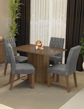 Comedor Reale Madesa para 4 personas