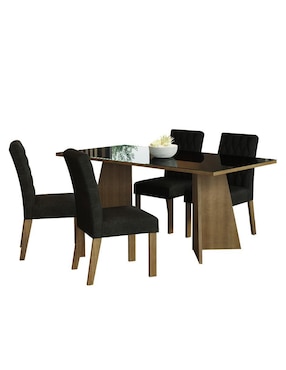 Comedor Harper Madesa para 4 personas