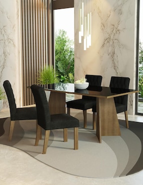 Comedor Harper Madesa para 4 personas