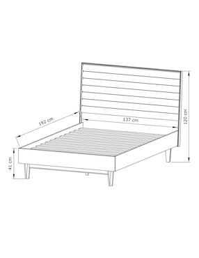 Cama Trinity Woodnet de madera