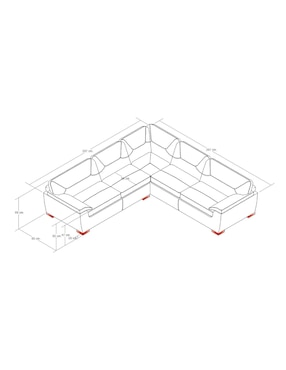 Sala modular Artic Boal de piel y vinil