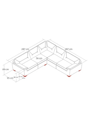 Sala modular Artic Boal de tela