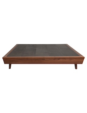 Base para cama armable Horus Dixy de chapa madera matrimonial