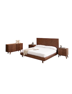 Base para cama armable Horus Dixy de chapa madera matrimonial