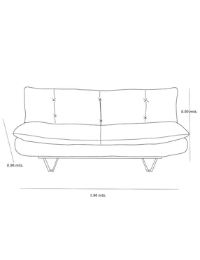 Sofá cama armable Carpe Diem de memory foam