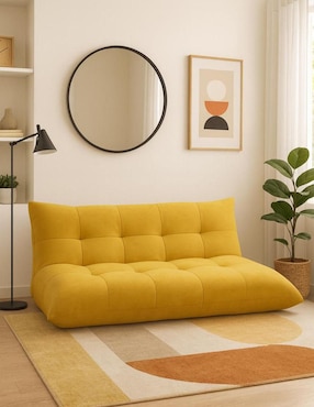 Sofá cama Carpe Diem de madera y tela