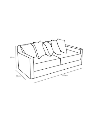 Sofá cama Carpe Diem de madera y tela
