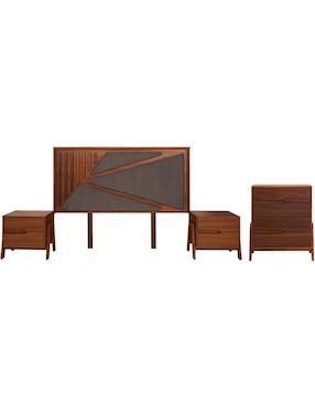 Set recámara Sochic Zia de chapa madera