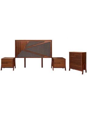 Set recámara Sochic Zia de chapa madera