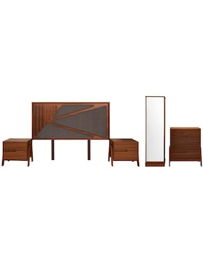 Set recámara Sochic Zia de chapa madera