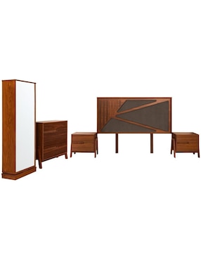 Set recámara Sochic Zia de chapa madera