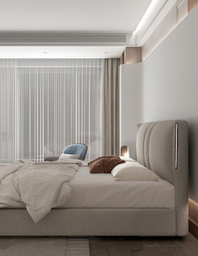 Cama Banus Artdejol de madera y tela