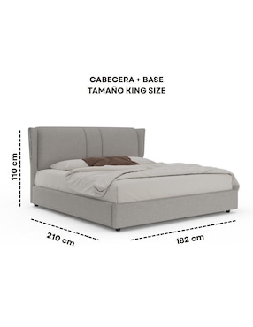 Cama Banus Artdejol de madera y tela