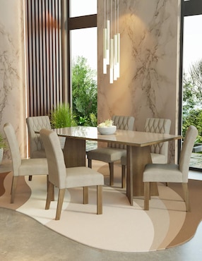 Comedor Marissa Madesa para 6 personas