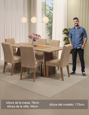 Comedor Madison Madesa para 6 personas