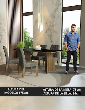 Comedor Madesa para 4 personas