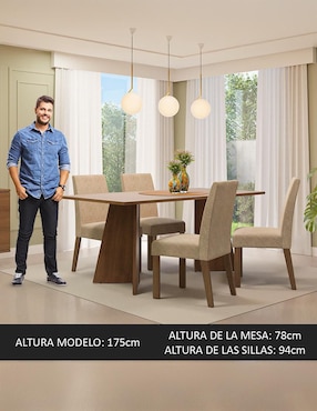 Comedor April Madesa para 4 personas