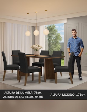 Comedor Simone Madesa para 6 personas