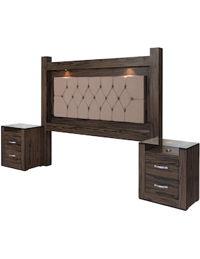 Set recámara Kessa Magnolia de MDF