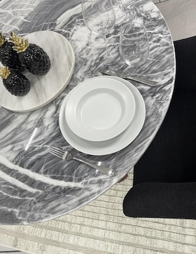 Mesa de comedor Vaniglam de madera y mármol