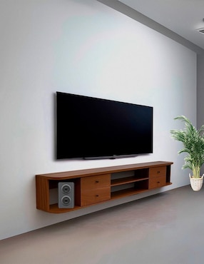 Mueble flotante para TV refugio Kessa de MDF