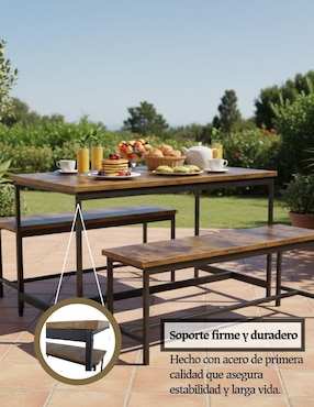 Set mesa de centro armable Clear Shop de MDF